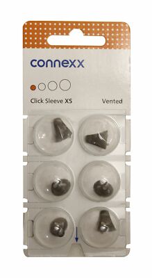 Signia Vented Extra Small Click Sleeve for Siemens, Rexton Run Click-ITC, Silk.