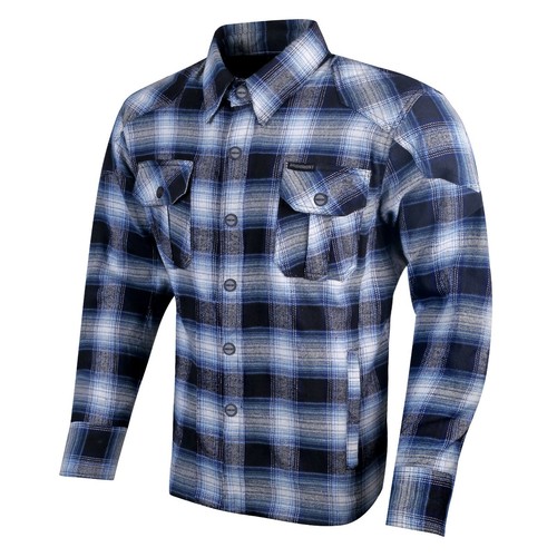 Mens Biker Motorcycle Shirt Lumberjack 