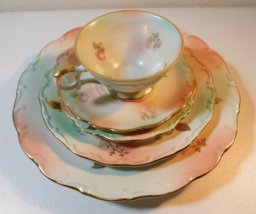 HOUSE OF GOEBEL "HGE1" MUSTER 5 TEILIGES GEDECK (S) W. GERMANY FLORAL - Bild 3 von 10