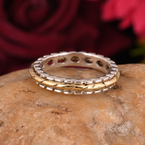 Angst Spinner Ring Vintage Spinnerring, Spinnerring für Damen Silber Spinner - Bild 5 von 5