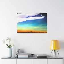 "Blessed City" Classic Stretched Canvas Regular Print