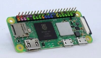 Raspberry Pi Zéro 2 W/H - broches couleur - Envoi gratuit par lettre suivie