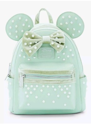 Loungefly Disney Minnie Mouse Pearl Ears Mini Backpack  display picture 2