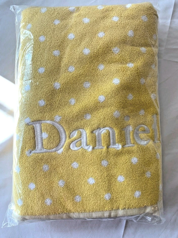 Novo Conjunto de 3 Toalhas de Cerâmica Celeiro, Amarelo com Pontos Brancos — "Daniel" - Imagem 2 de 4