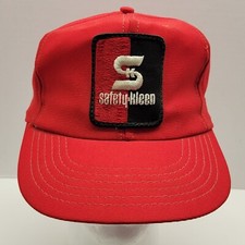 VTG Safety Kleen Environmental Patch Red Mesh Trucker Hat Cap Gas Oil USA Made