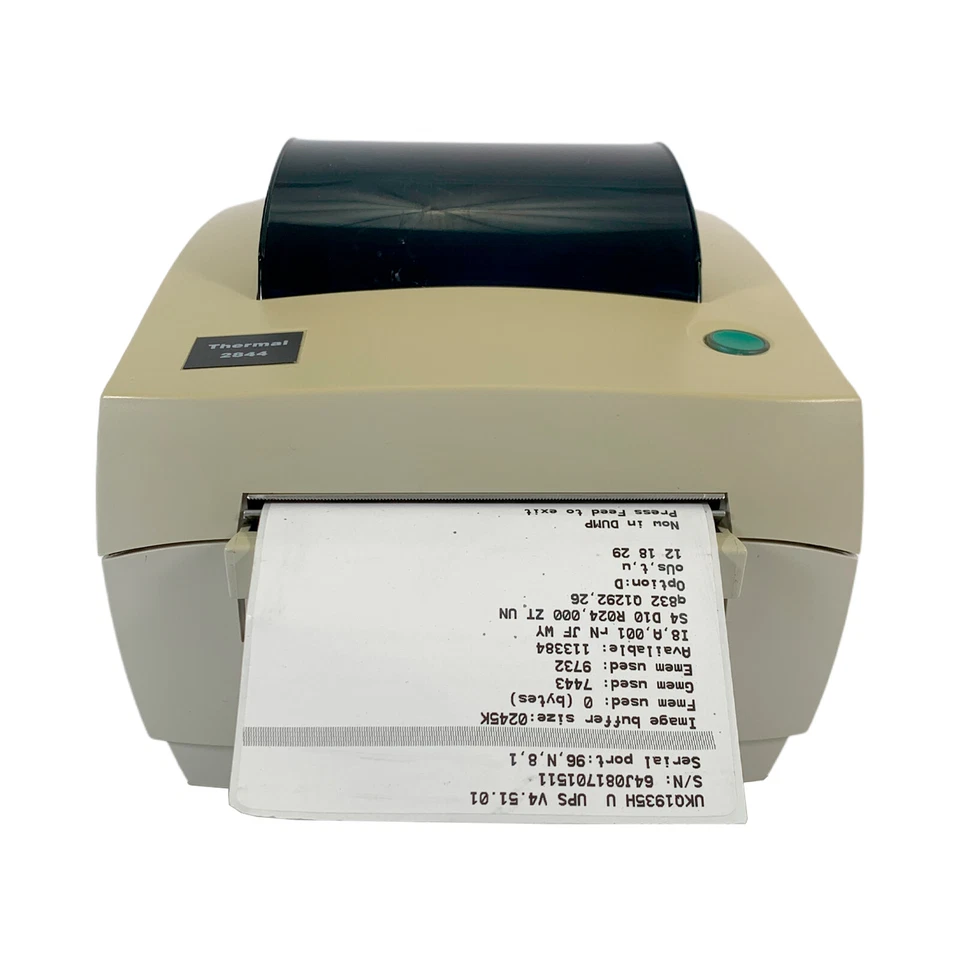 Zebra LP2844 UPS Direct Thermal Shipping Label Printer USB Serial Parallel - Image 2 of 4