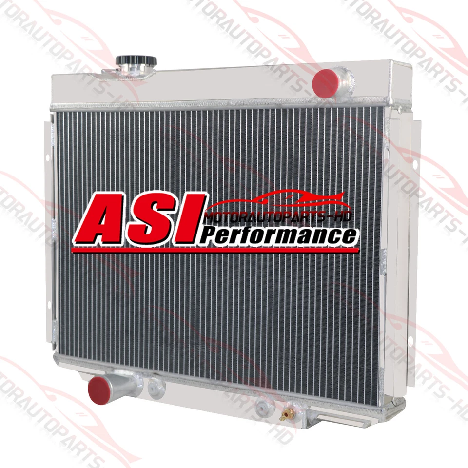 4 Row Radiator For 1967-1969 1968 Ford Ranchero 500/500XL/GT, 6.4L (V8) 390 CID Foto 3 de 4