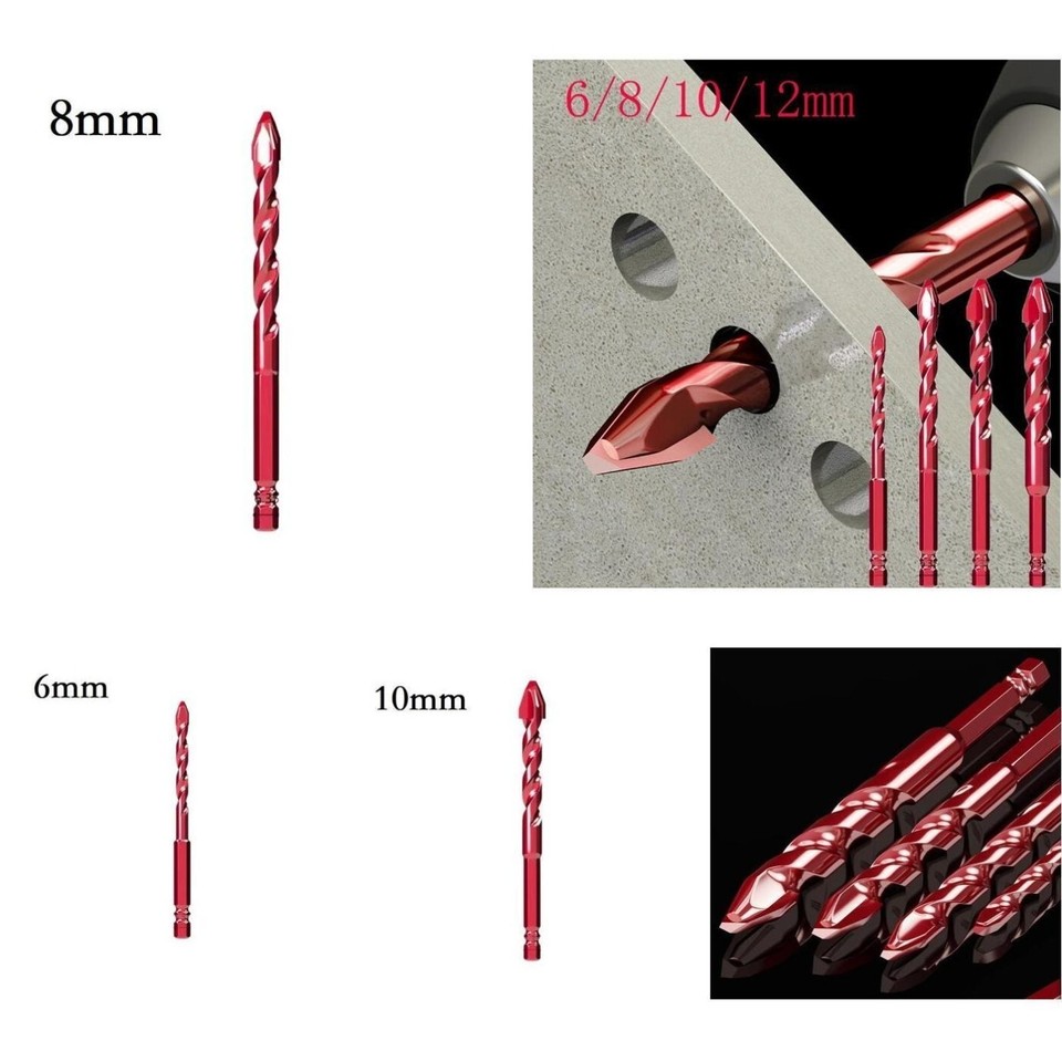 Exceptional Durability 612mm Hex Shank Carbide Drill Bits for Various Materials eBay