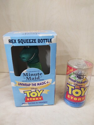 toy story ミニッツメイド　ボトル Toy Story Minute Maid Promotional Collector Buzz Figure & Rex