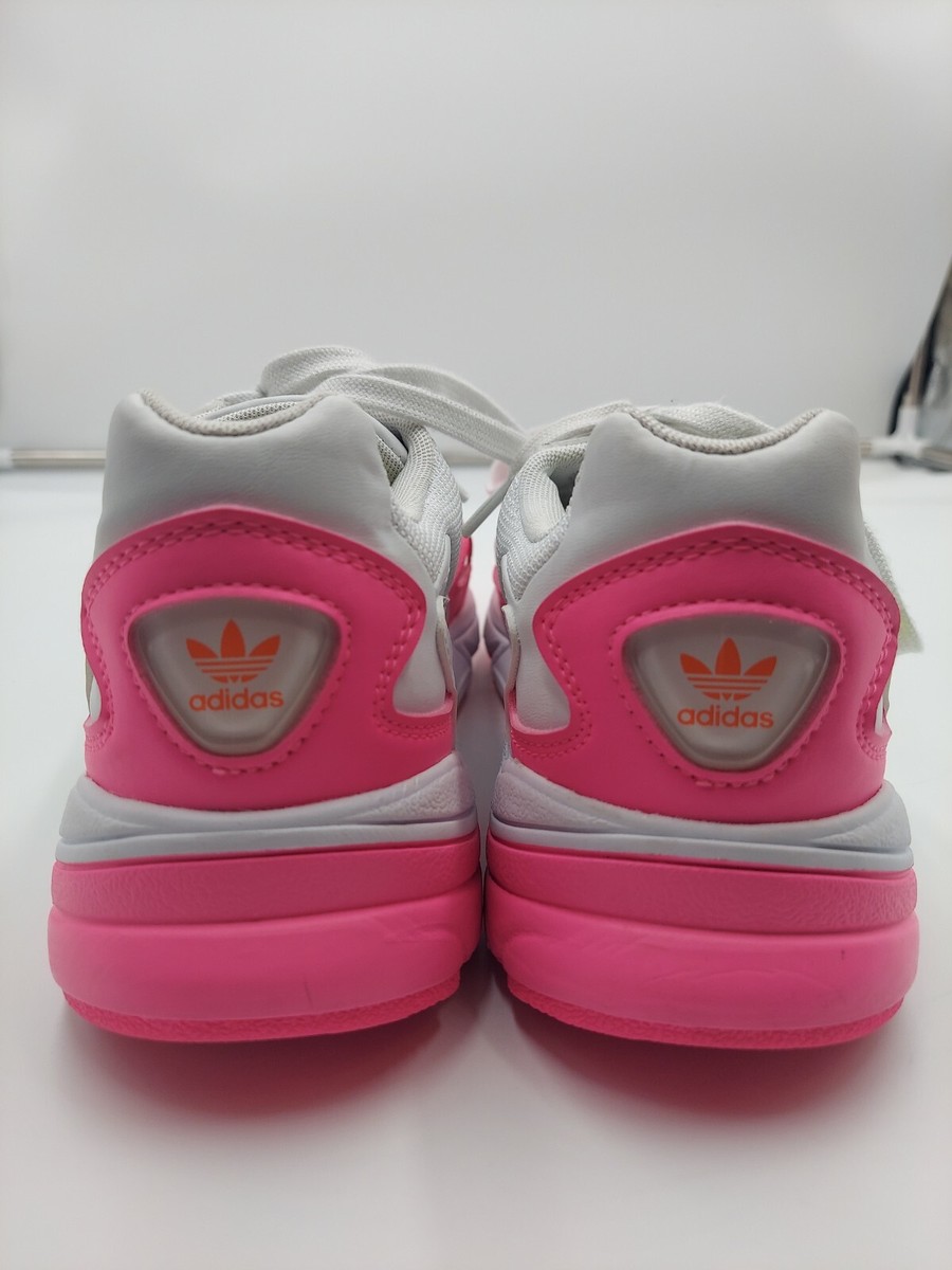 Adidas Women's White /Pink/Lime Green Six Eyelet Lace Up Sneakers US Size 9  | eBay