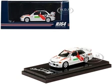MITSUBISHI LANCER RS EVO III RHD WHITE GROUPE A 1/64 BY HOBBY JAPAN HJ642010 DW