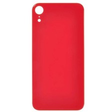 Back Glass Big Hole for Apple iPhone XR Red Replacement Repair Part Rear Backing
