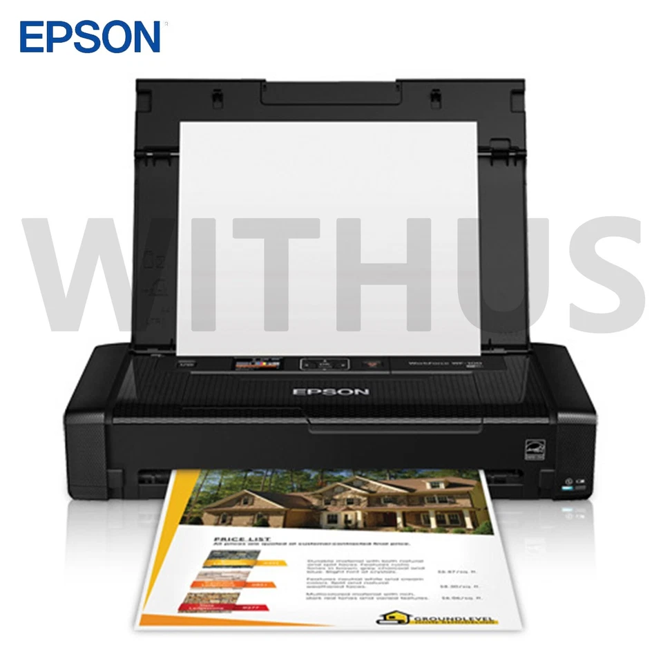 EPSON WorkForce WF-100 Ultra-Compact Color Mobile Printer 100-240V - Tracking - Image 3 of 4