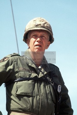 MGEN GEORGE PATTON JR COMMANDER 2ND ARMORED DIVISION COWHOUSE 4X6 POSTCARD PHOTO