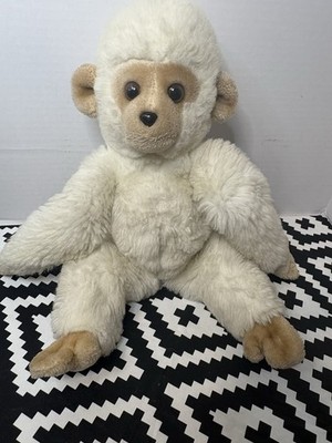 Vintage Very Rare 1980 GUND White Tan Chimpanzee Monk-kees Plush Toy
