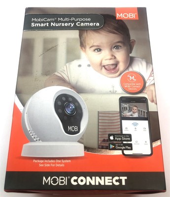 MOBI Cam Multi-Purpose Smart Nursery HD Wi-Fi Baby Camera Monitor w/ 2-way Audio