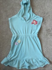 Disney Princess Ariel Swim Cover-Up 5T Terrycloth Little Mermaid Ruffle Beach