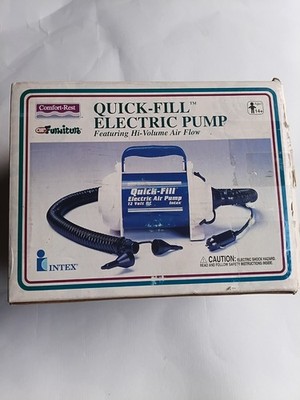 intex Quick-Fill Electric Air Pump 12 Volt Model 68626   complete With Box works