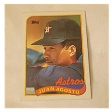 Topps 1989 Juan Agosto #559 Houston Astros Baseball Card Base Set MLB