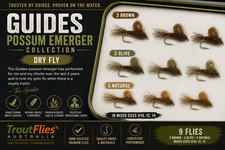 Guides Possum Emerger Collection Dry Fly, Fishing Flies,