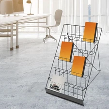 Desktop Wire Countertop Magazine Rack Book Display Rack Comic Book Display Rack