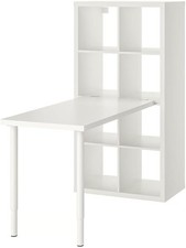 IKEA KALLAX LINNMON Desk 77x139x147 cm Storage Work From Home Office Desk