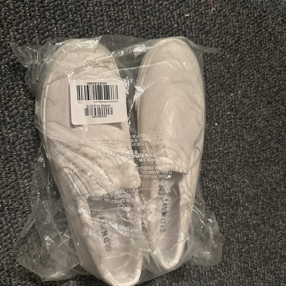 Old Navy Canvas Slip On Shoes White - Image 3 of 4