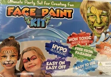 Desire Deluxe Face Paint Kit Palette Includes Body Brush,Glitter, Stencil,Tattoo