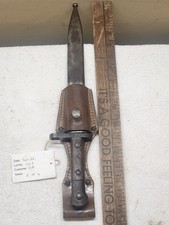 German WWI Bayonet SG 84/98 w/ Original Leather Frog ? Serial 45862 ? Imperial