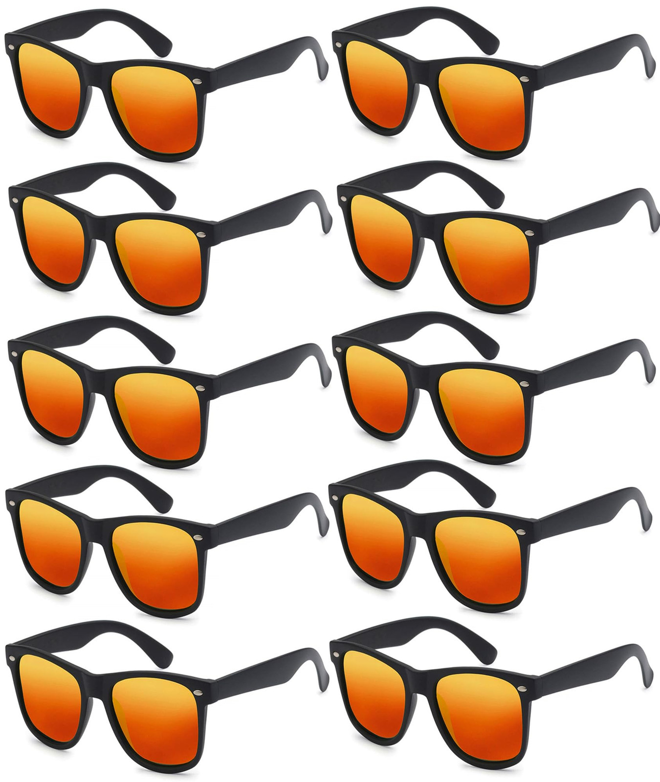 Black 80s Party Sunglasses in Bulk for Men and Women