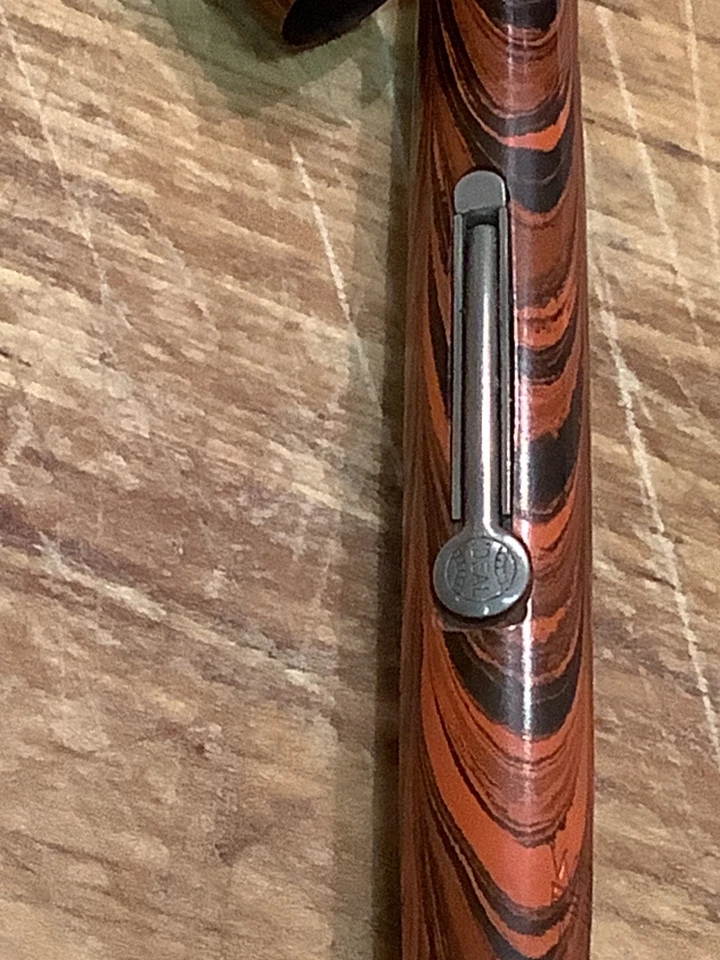 Watermans Ideal No.51V in orange Ripple Fabulous Flex STAR Nib spare repair gold - Image 4 of 4