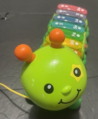 2018 VTech Zoo Jamz Xylophone Light Up Musical Caterpillar Pull