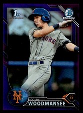 2016  Bowman Chrome #BDC-86 Colby Woodmansee 1st Purple Refractor #d /250! Mets