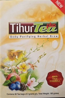 Tihur Tea Plus  Yellow Box 90 Tea Bags Kosher
