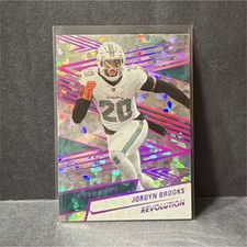 2025 Panini Revolution Holo Red Jordyn Brooks #73 Miami Dolphins 13/35 Card
