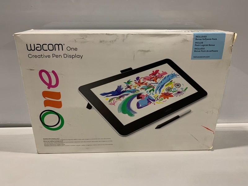 Wacom One 13.3 inch Graphics Tablet - Flint White (DTC133W0A)