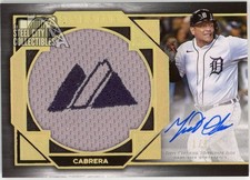 Miguel Cabrera 2022 Five Star Majestic Logo Patch Autograph Card #FSJP-MC 1/1