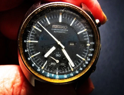 VINTAGE SEIKO CHRONOGRAPH AUTOMATIC 6139-7030  Water Resist-G MEN'S Day/Date