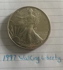 1997 WALKING LIBERTY AMERICAN EAGLE 1OZ FINE SILVER DOLLAR COIN $1