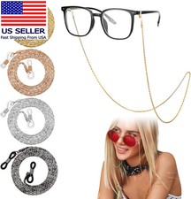 4Pcs Eyeglass Chain for Women Stylish, Stainless Steel Glasses Strap Sunglasses