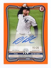 2026 Bowman #PRV-DBE David Bednar Veterans Retail Auto Orange Border /25