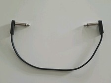 Harley Benton DC-28 Flat Patch Guitar Cable 28cm Black