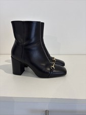 Russell & Bromley Women's BlackLeather Ankle Boots Size 4.5