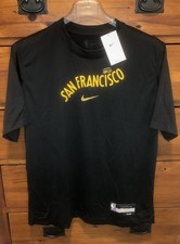 Nike NBA Golden State Warriors Team Issued City Edition Shooting Shirt Size L