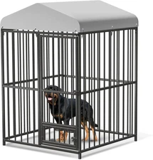 4X4X6 FT Outdoor Dog Kennel, Heavy-Duty Outdoor Enclosures with Lock, Uv-Resista