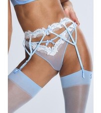 SAVAGE X FENTY TAKE A VOW WEDDING GARTER BELT BLUE SIZE 8-10 M/L NWOT