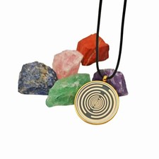 Antenne oscillateur multi-ondes MWO bobine Lakhovsky disque noir pendentif rotatif EMF