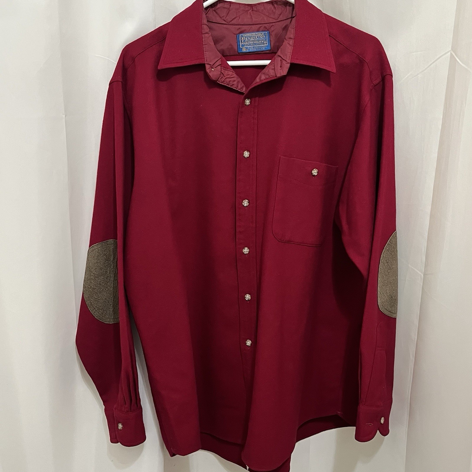 Vtg Pendleton Virgin Wool Button Front Shirt Sz L… - image 6