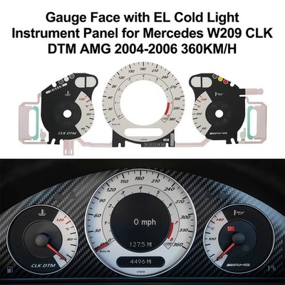 Zifferblatt mit EL-Kaltlicht-Instrumententafel für Mercedes W209 CLK DTM AMG 360