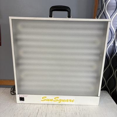 #ad SunBox Sun square Full Spectrum Light Therapy Box SAD Seasonal Disorder Nice $70.00